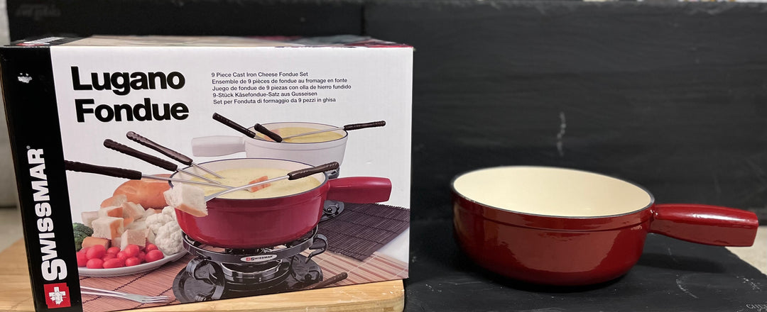 Lugano Fondue 9-Piece Cast Iron Set