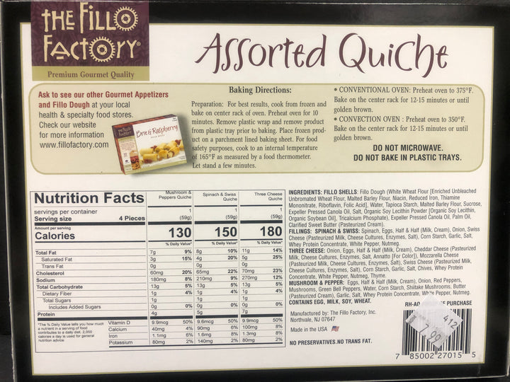 Fillo Factory Frozen Appetizers (Assorted)