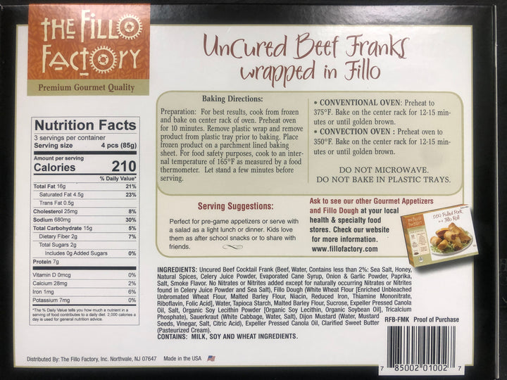 Fillo Factory Frozen Appetizers (Assorted)
