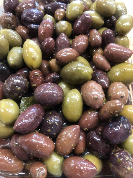Greek Blend Olives Blend with Pits (Pick-Up Only)